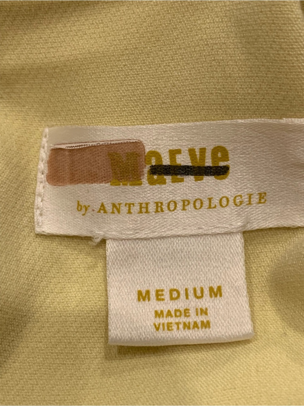 Maeve by Anthropologie Button Back Blazer Yellow Medium - Picture 4 of 9